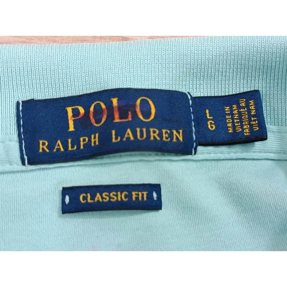 Polo Ralph Lauren Men's Classic Fit Polo Shirt Mint Green Size Large